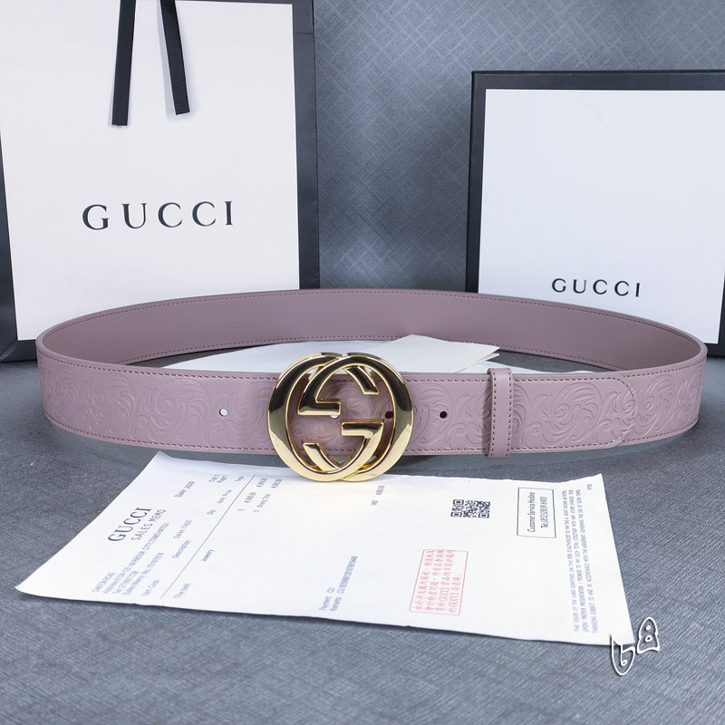 Gucci belt 38mmX90-125cm lb (33)