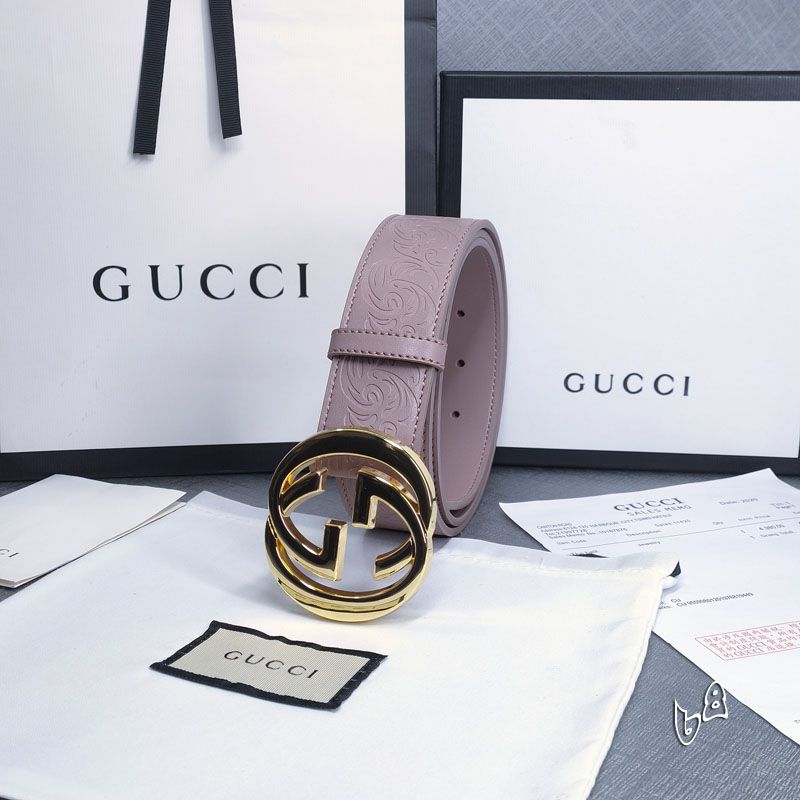 Gucci belt 38mmX90-125cm lb (34)