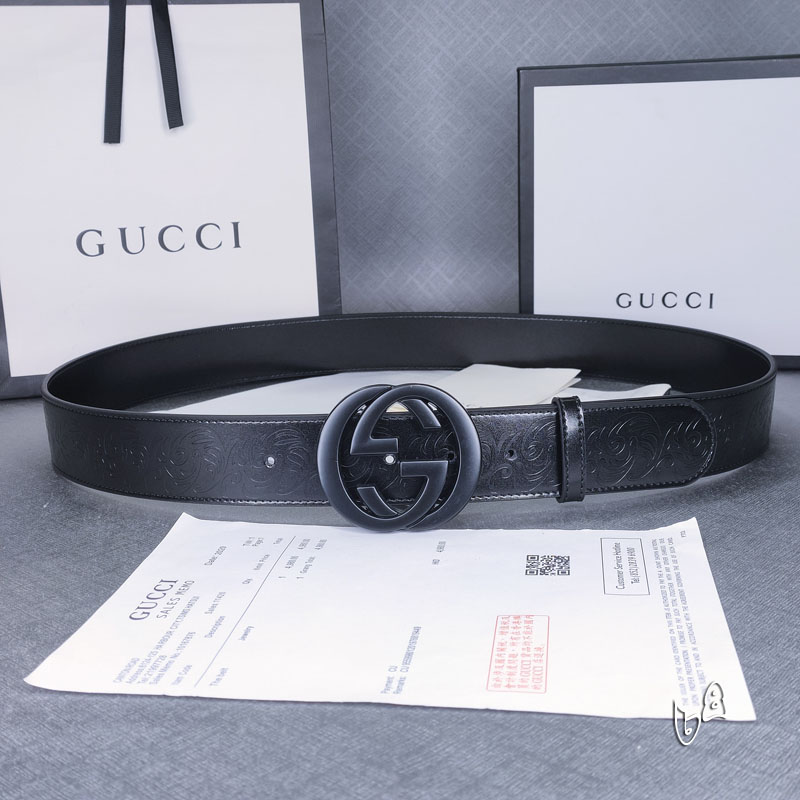 Gucci belt 38mmX90-125cm lb (36)