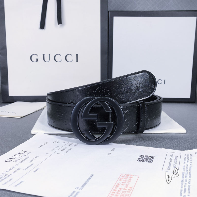 Gucci belt 38mmX90-125cm lb (38)