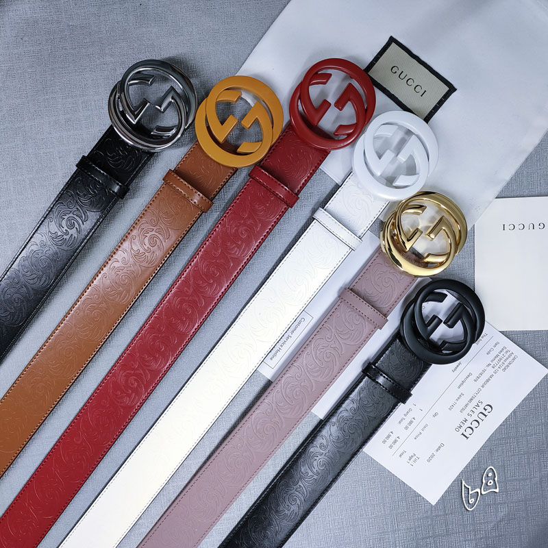 Gucci belt 38mmX90-125cm lb (39)