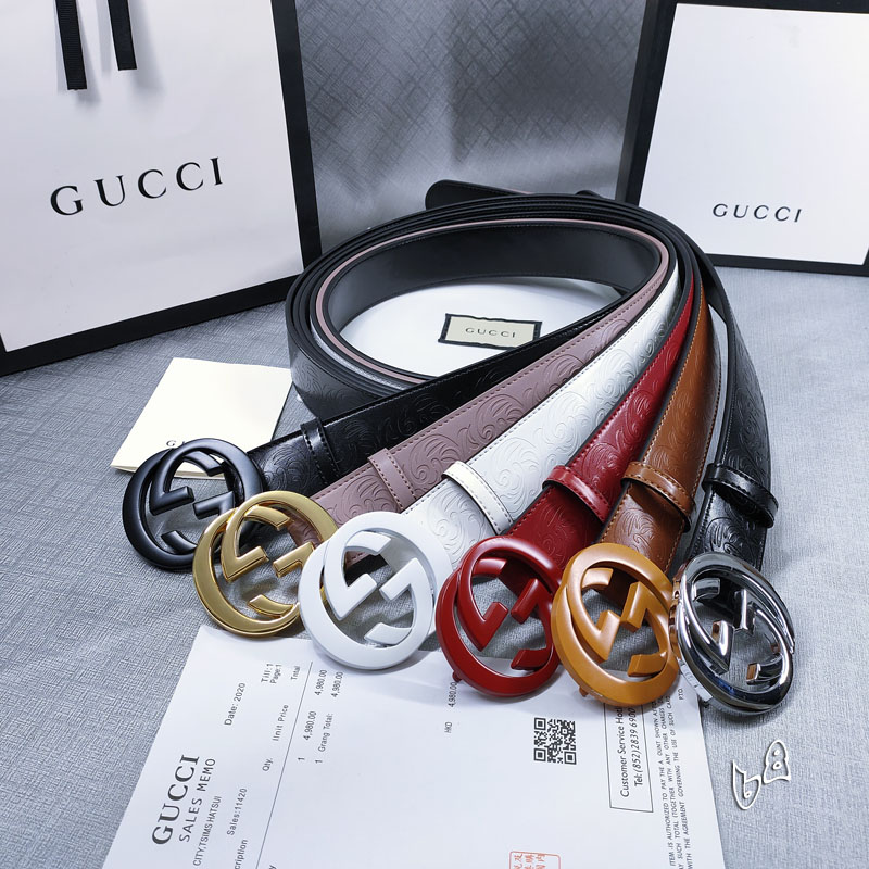 Gucci belt 38mmX90-125cm lb (40)