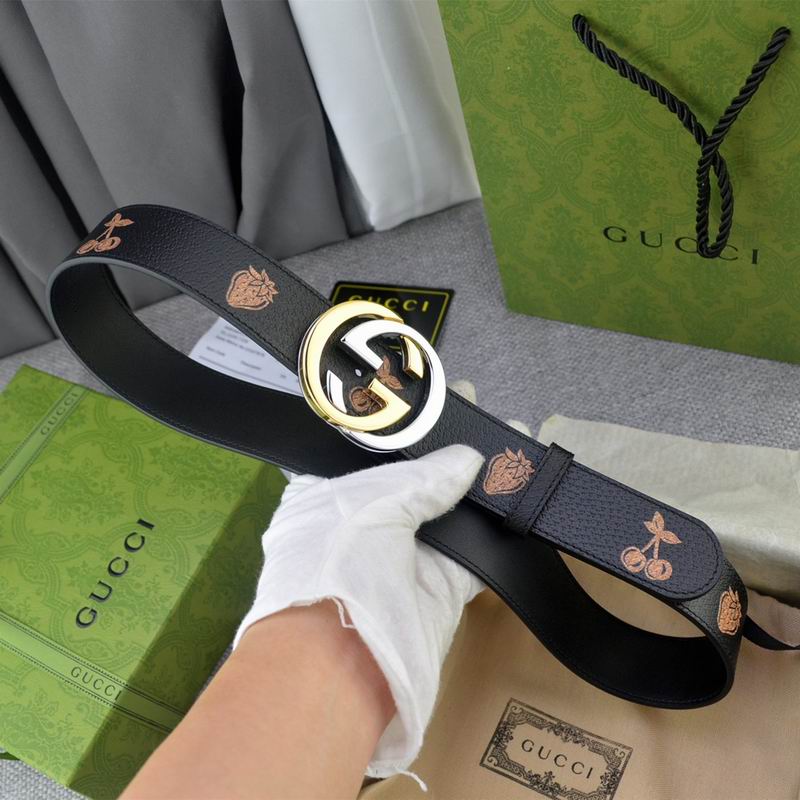 Gucci belt 38mmX95-125cm 7D (7)