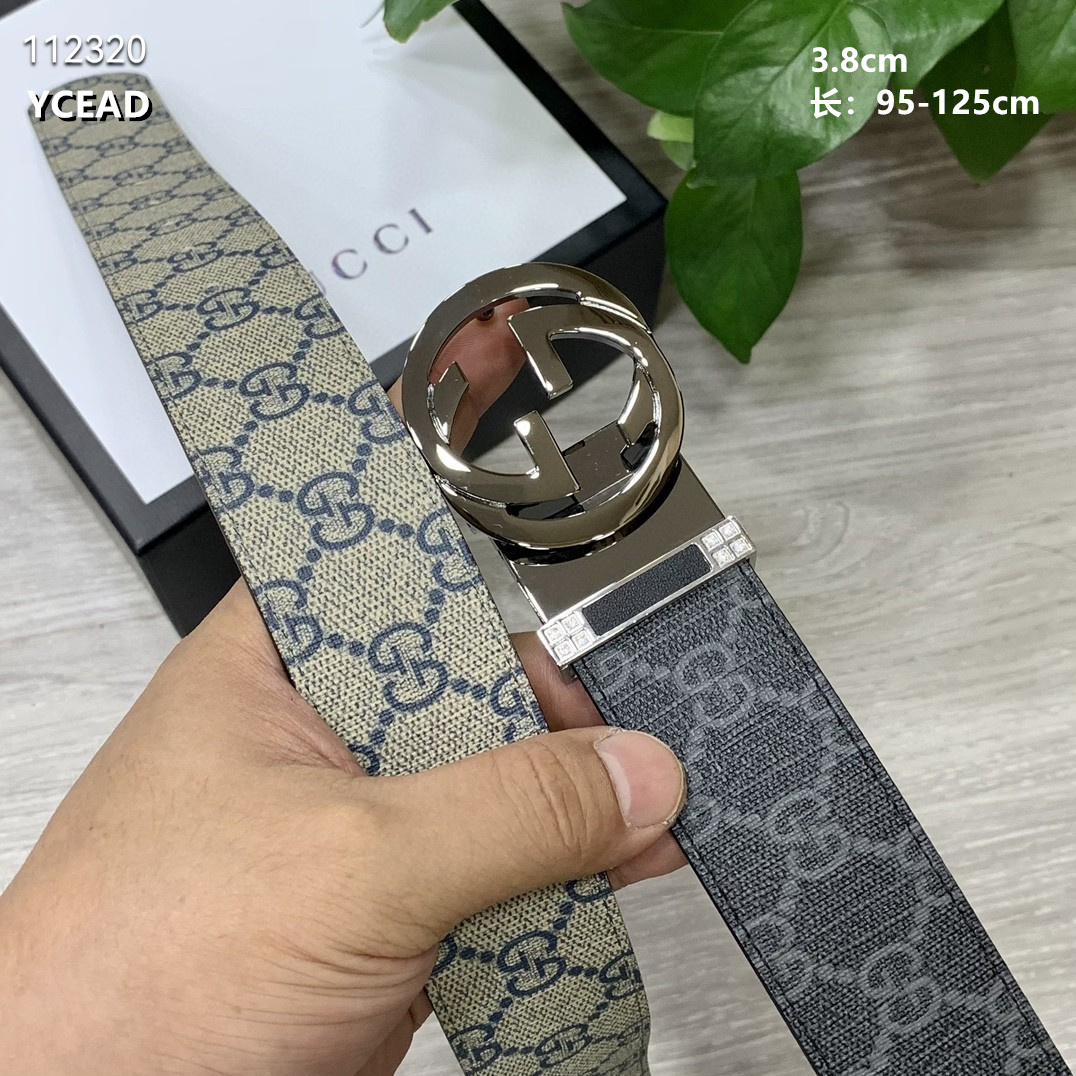 Gucci belt 38mmX95-125cm 8L (14)