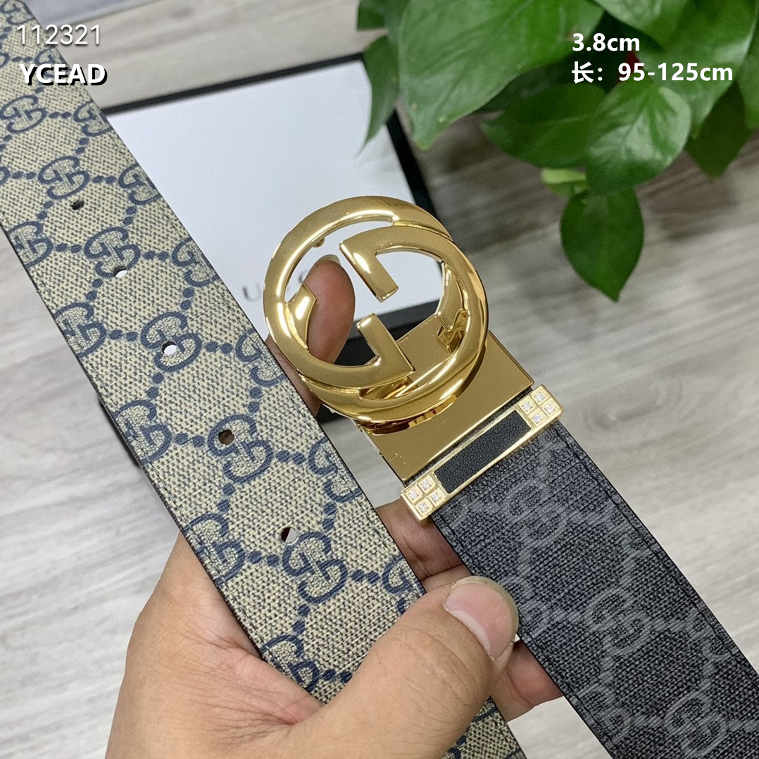 Gucci belt 38mmX95-125cm 8L (17)
