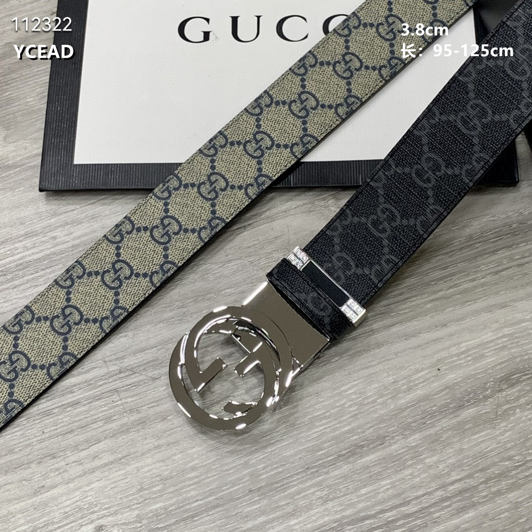 Gucci belt 38mmX95-125cm 8L (18)