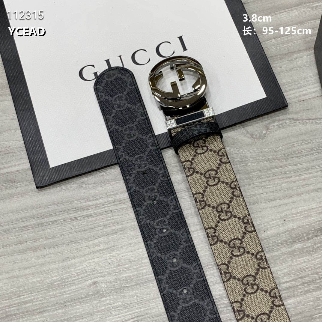 Gucci belt 38mmX95-125cm 8L (2)
