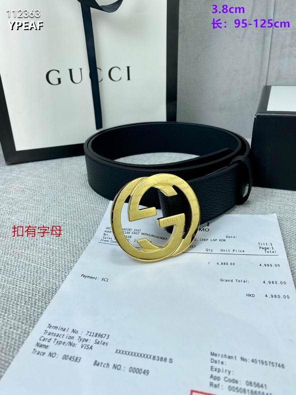 Gucci belt 38mmX95-125cm 8L (28)