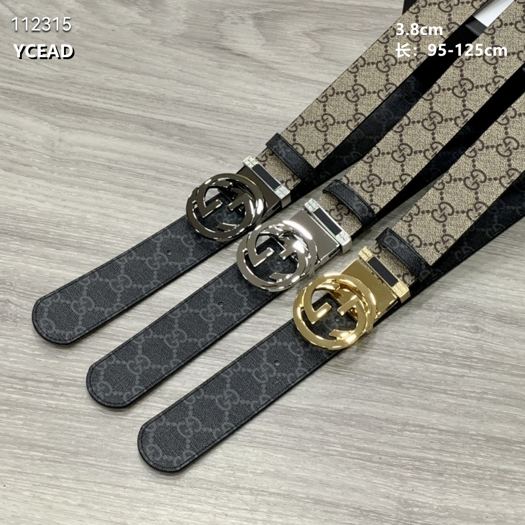 Gucci belt 38mmX95-125cm 8L (5)