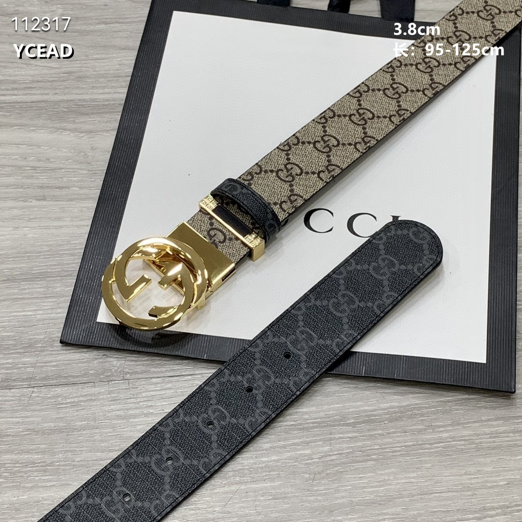 Gucci belt 38mmX95-125cm 8L (6)