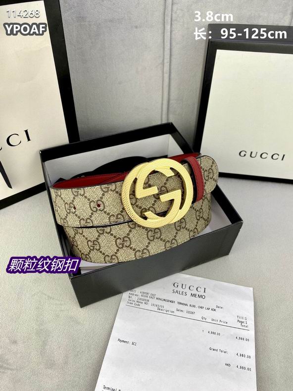 Gucci belt 38mmX95-125cm 8L (9)