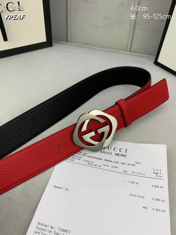 Gucci belt 40mmX95-125cm 8L (10)