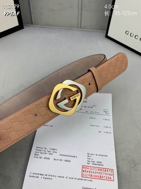 Gucci belt 40mmX95-125cm 8L (10)