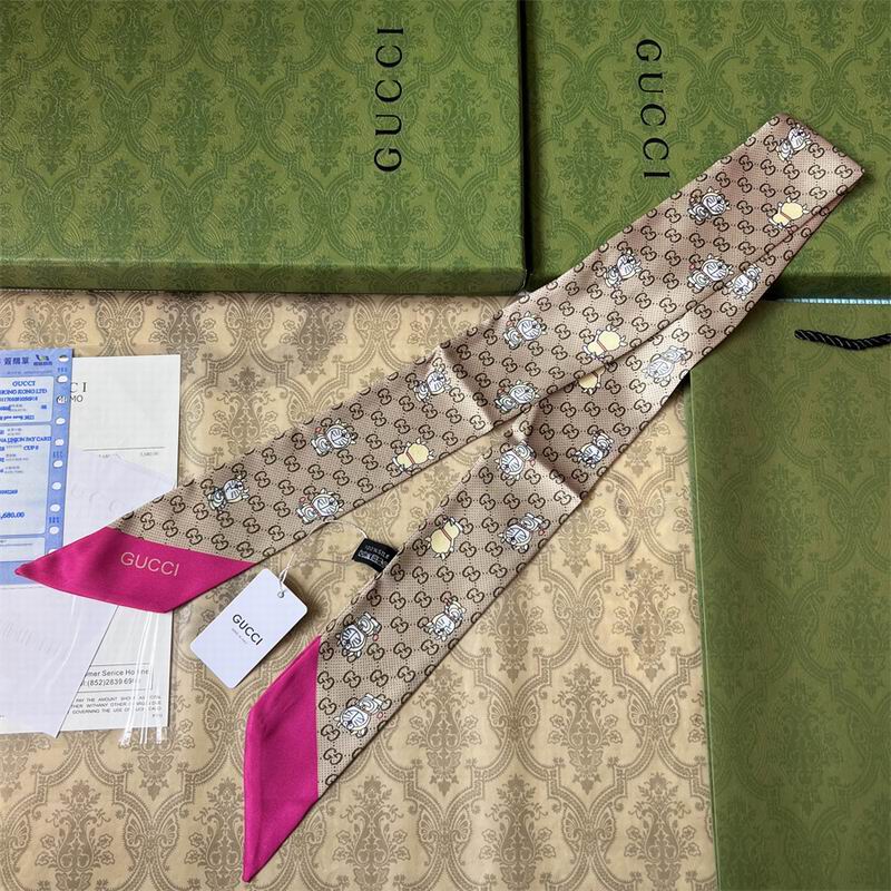 Gucci silk ribbon 6X100cm E04 (3)