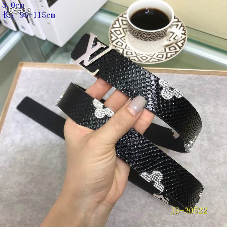 LV Belt 30mmX95-115cm 8L (762)