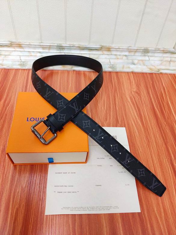 LV Belt 34mmX95-110CM 7D (111)