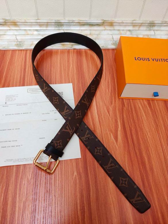 LV Belt 34mmX95-110CM 7D (117)
