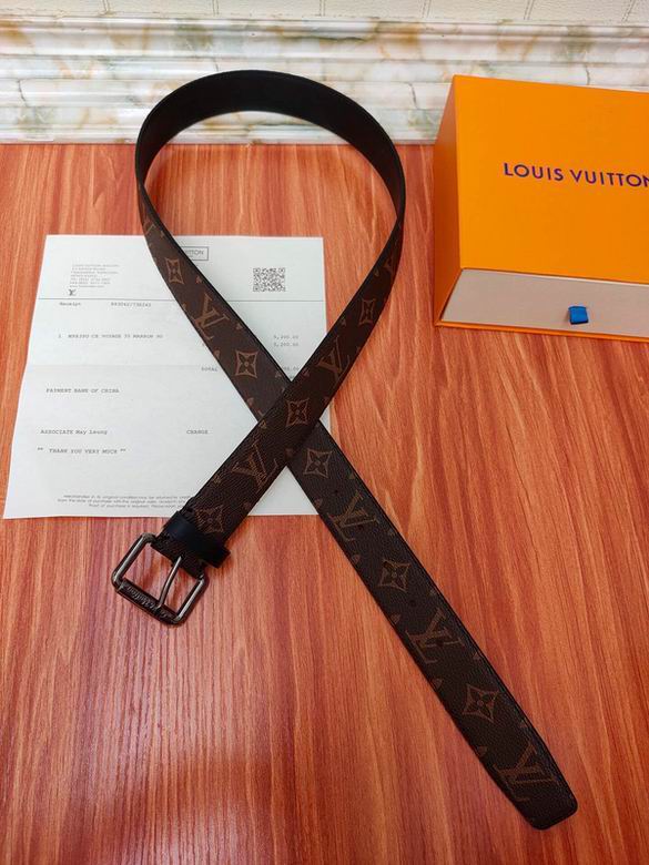 LV Belt 34mmX95-110CM 7D (119)