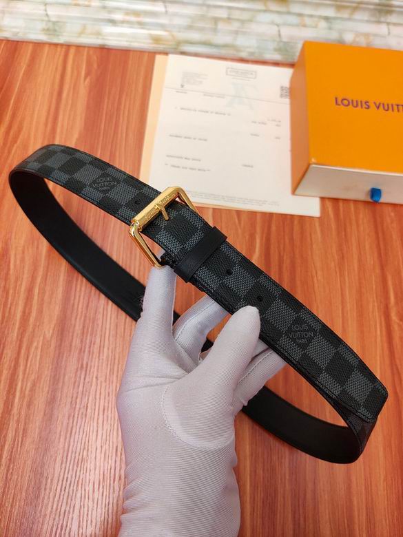 LV Belt 34mmX95-110CM 7D (129)