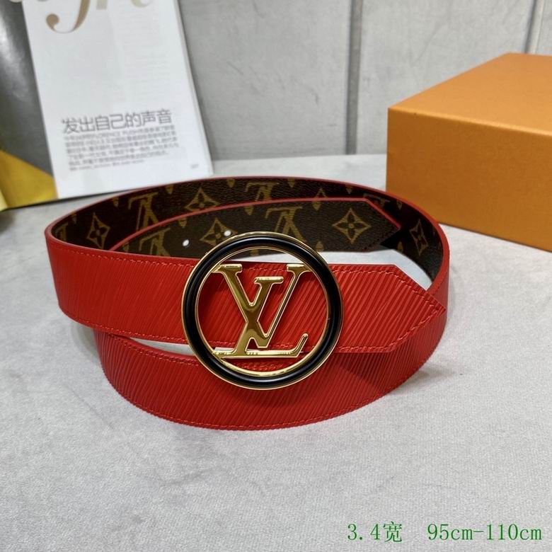 LV Belt 34mmX95-110CM 7D (135)
