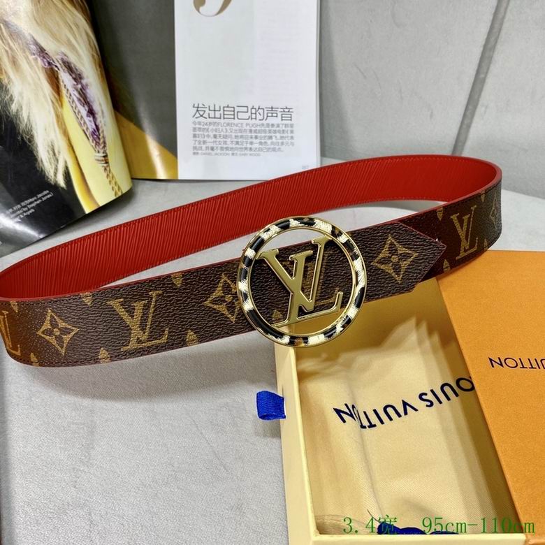 LV Belt 34mmX95-110CM 7D (137)
