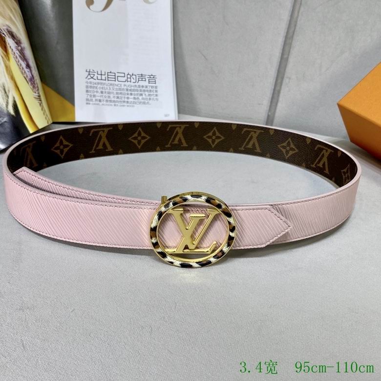 LV Belt 34mmX95-110CM 7D (141)
