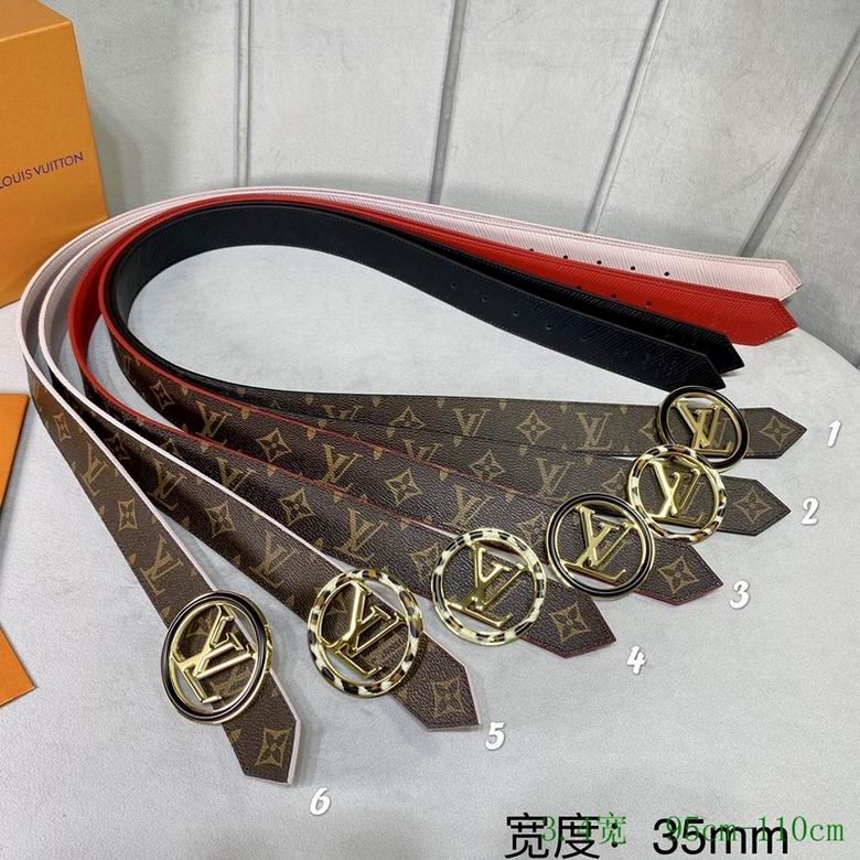 LV Belt 34mmX95-110CM 7D (143)
