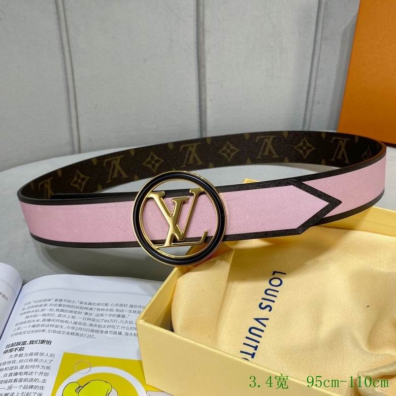 LV Belt 34mmX95-110CM 7D (146)