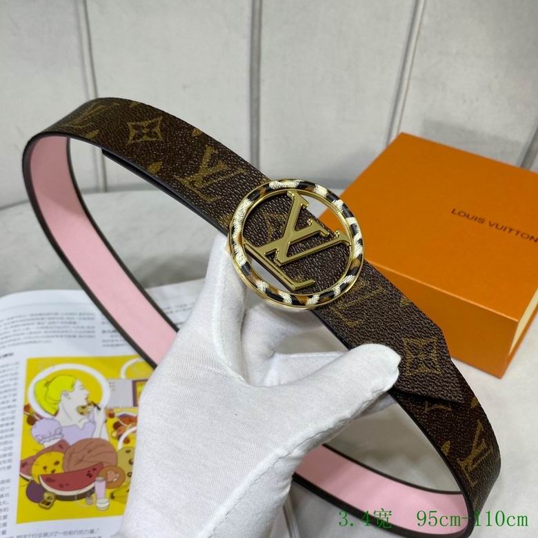 LV Belt 34mmX95-110CM 7D (147)