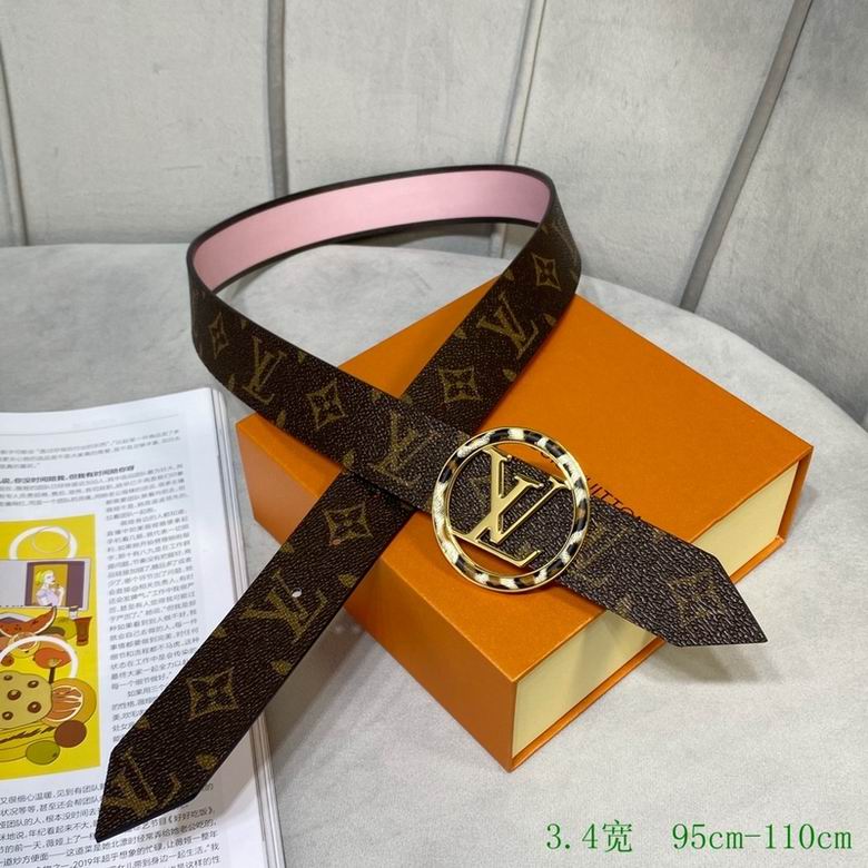 LV Belt 34mmX95-110CM 7D (148)