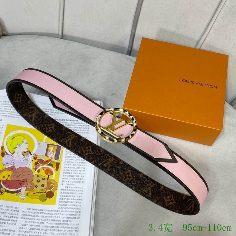 LV Belt 34mmX95-110CM 7D (149)