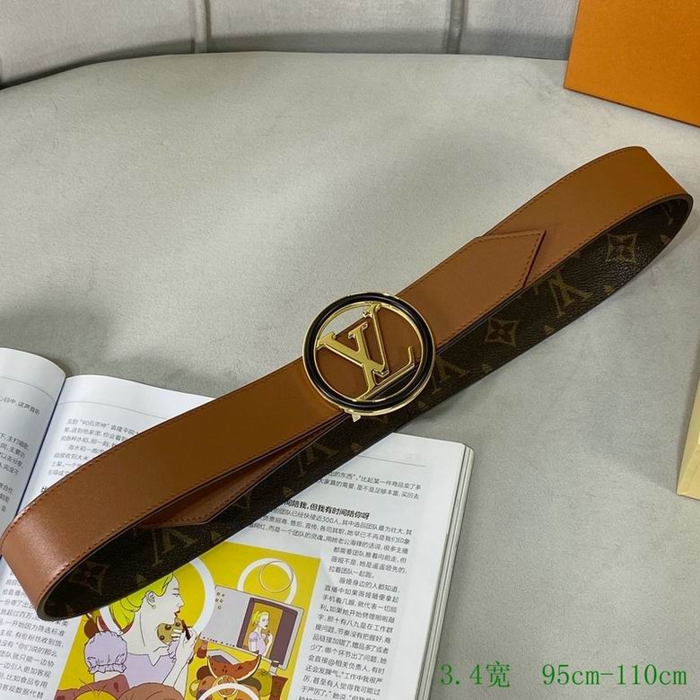 LV Belt 34mmX95-110CM 7D (151)