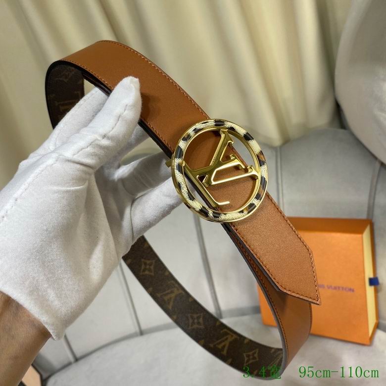 LV Belt 34mmX95-110CM 7D (154)
