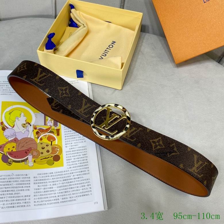 LV Belt 34mmX95-110CM 7D (156)