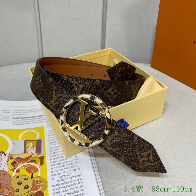 LV Belt 34mmX95-110CM 7D (157)