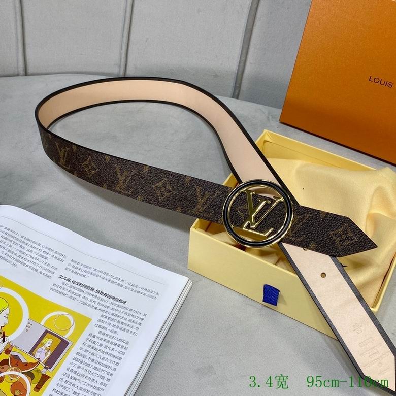 LV Belt 34mmX95-110CM 7D (158)