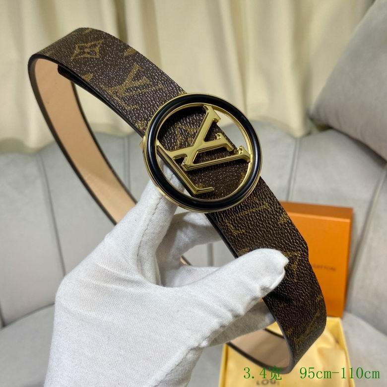 LV Belt 34mmX95-110CM 7D (159)