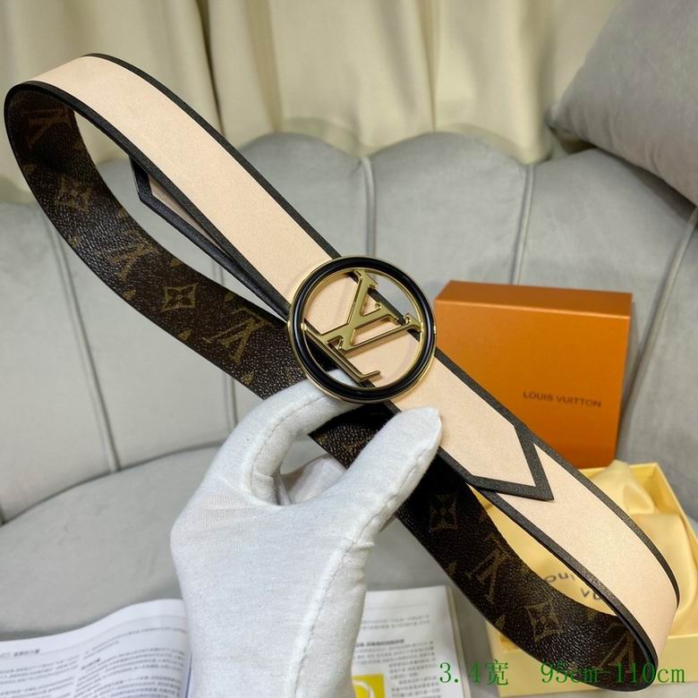 LV Belt 34mmX95-110CM 7D (160)