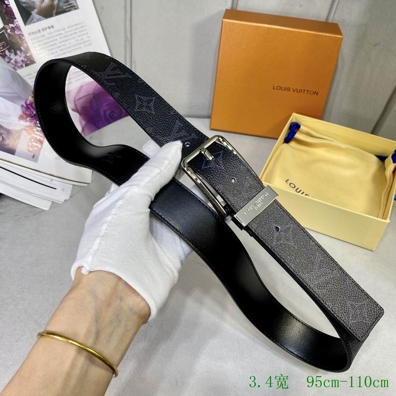 LV Belt 34mmX95-110CM 7D (162)