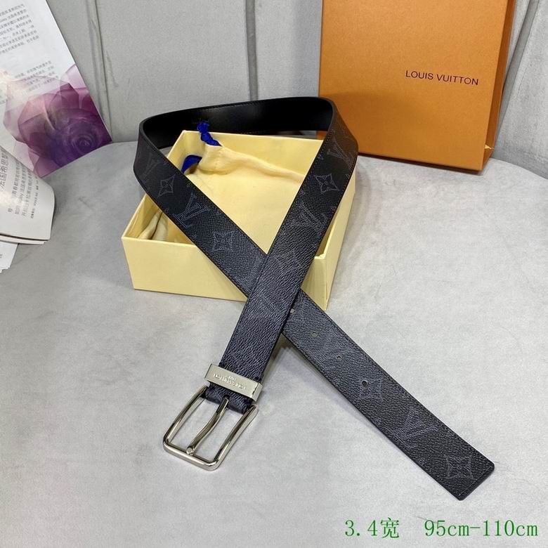 LV Belt 34mmX95-110CM 7D (163)