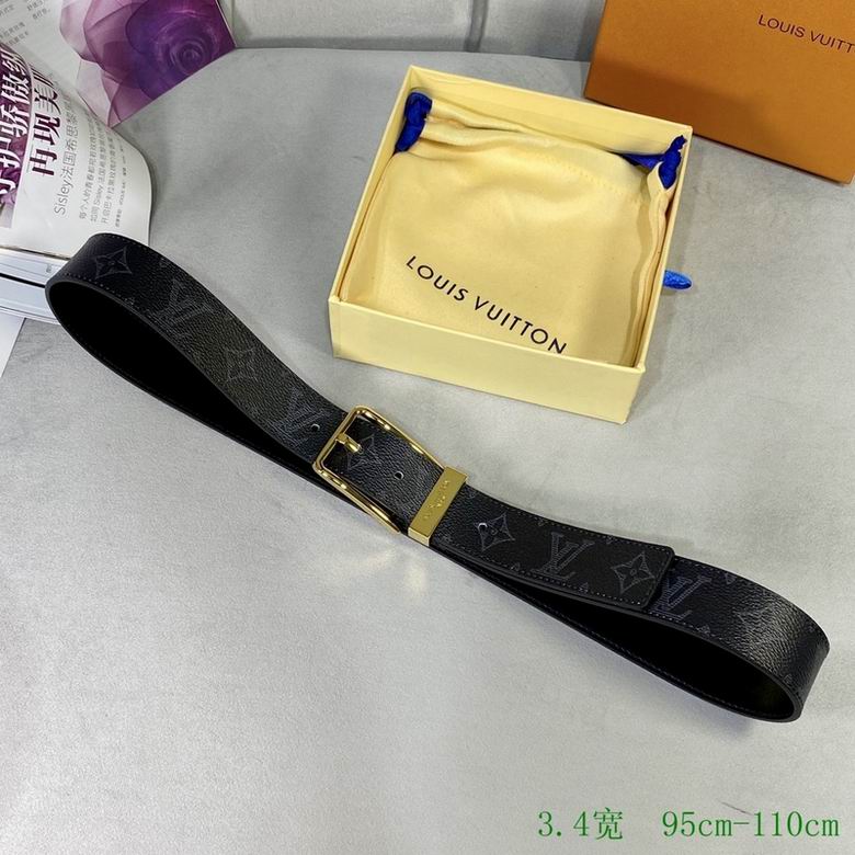 LV Belt 34mmX95-110CM 7D (164)