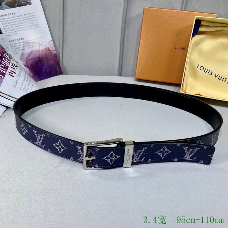 LV Belt 34mmX95-110CM 7D (167)