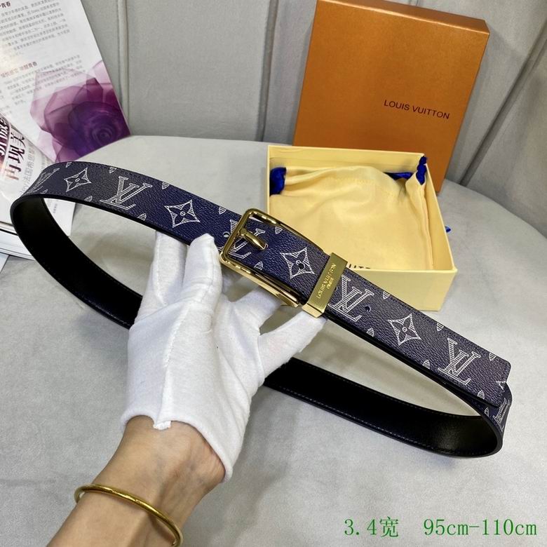 LV Belt 34mmX95-110CM 7D (169)