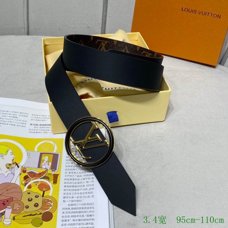 LV Belt 34mmX95-110CM 7D (170)