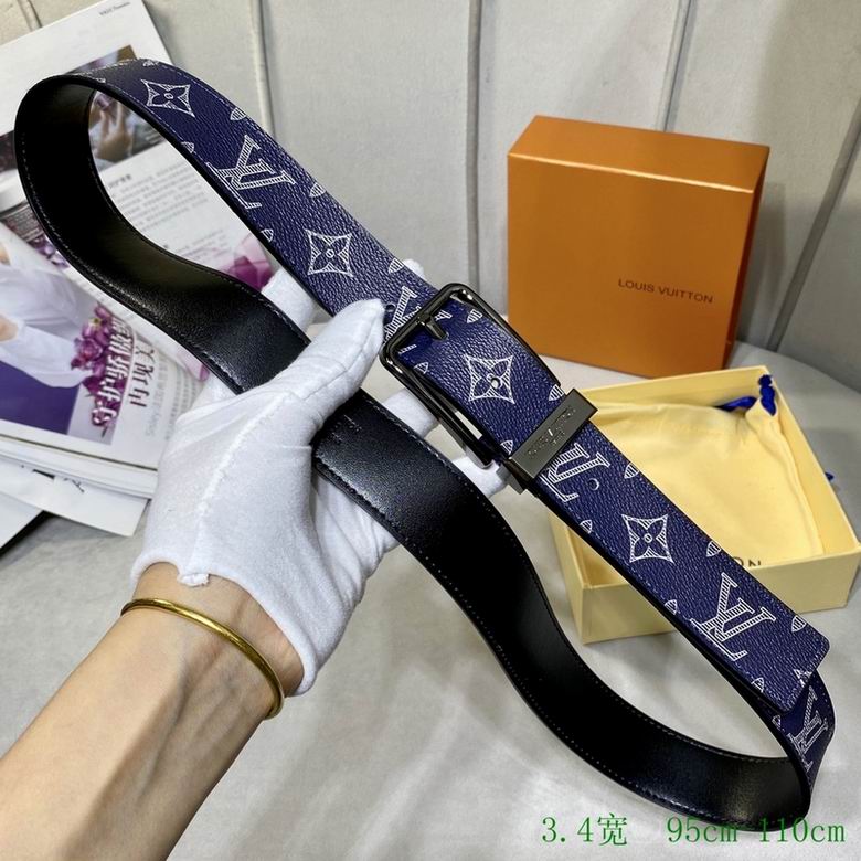 LV Belt 34mmX95-110CM 7D (171)
