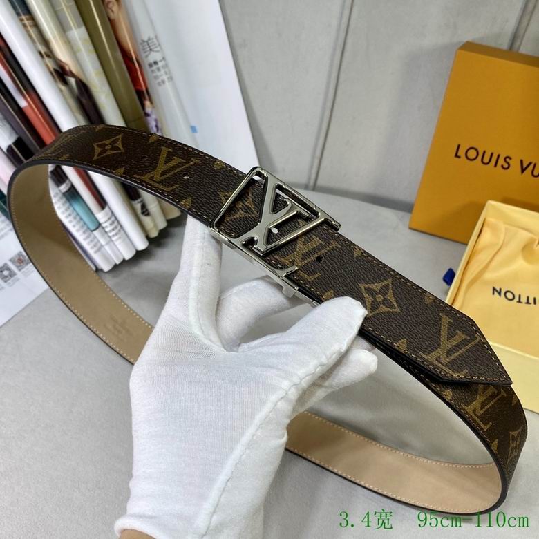 LV Belt 34mmX95-110CM 7D (192)