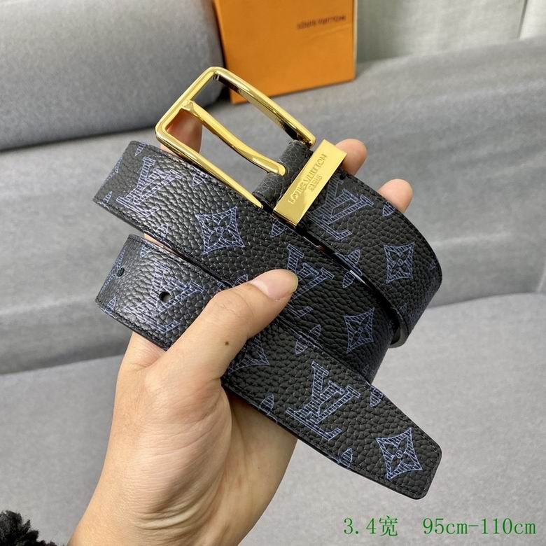 LV Belt 34mmX95-110CM 7D (203)