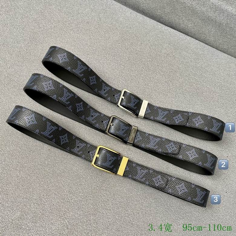 LV Belt 34mmX95-110CM 7D (208)