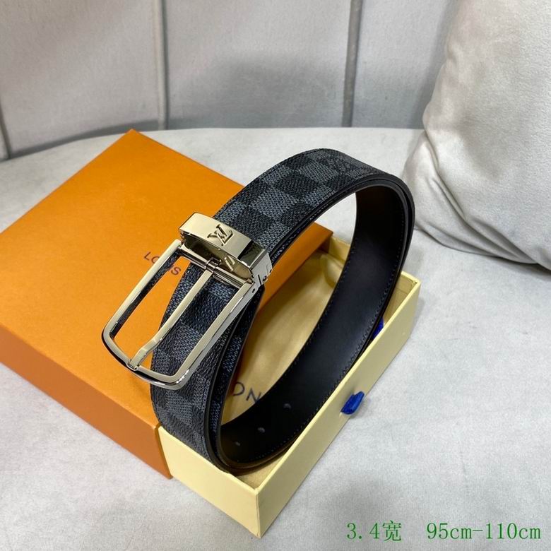 LV Belt 34mmX95-110CM 7D (217)