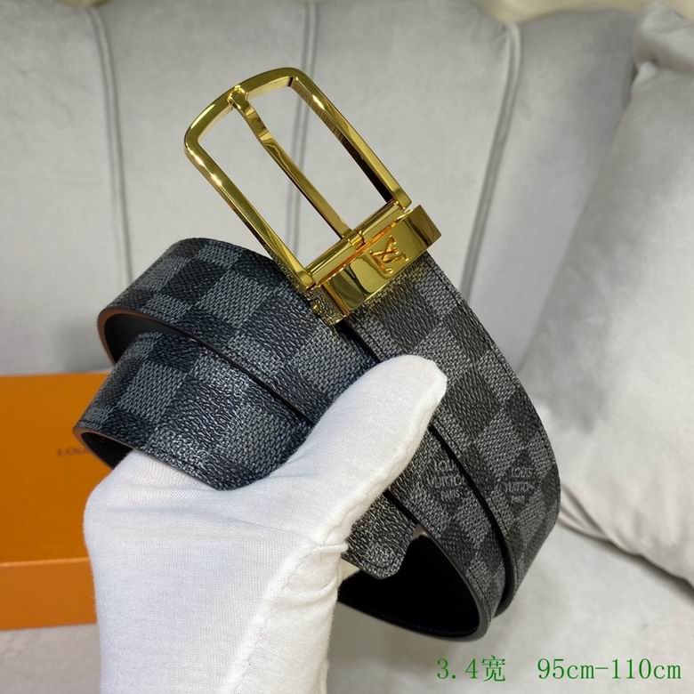 LV Belt 34mmX95-110CM 7D (219)